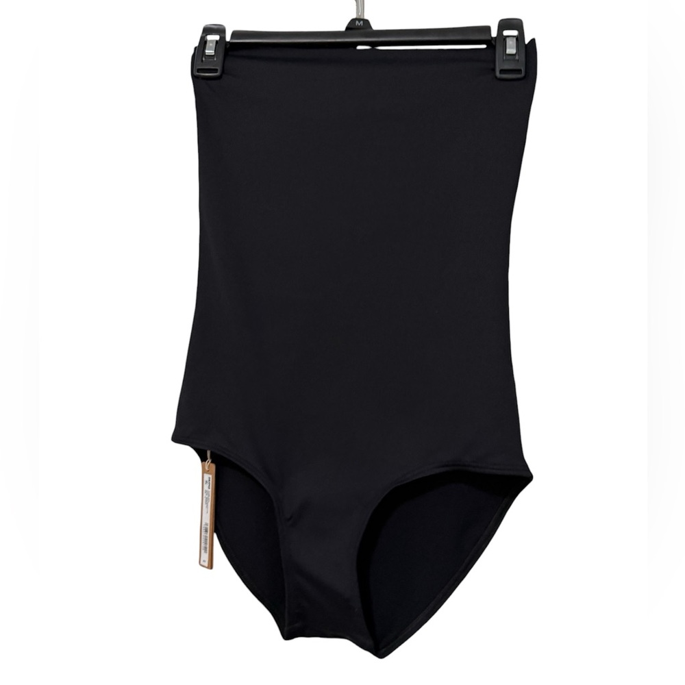 NWT SKIMS Black Classic Swim Convertible Bikini Bottom (Size S)